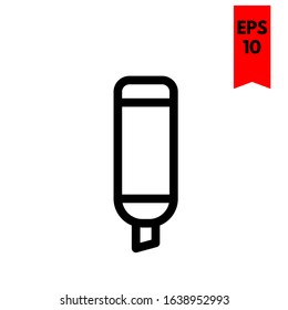 illustration of marker flat icon