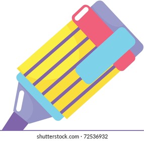 Illustration of marker on a white background