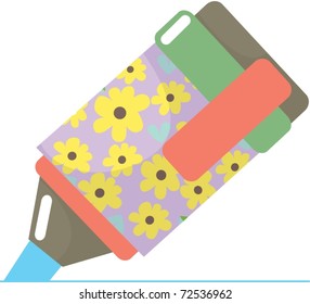 Illustration of marker on a white background
