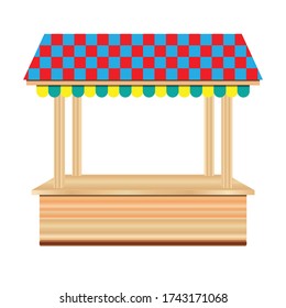 Illustration of market stall. Nice graphic vector for stores or online stores, social media, promotions etc.