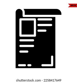 illustration of marketing glyph icon 