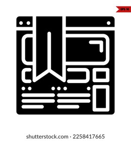 illustration of marketing glyph icon 
