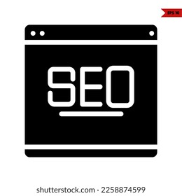illustration of marketing glyph icon