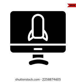 illustration of marketing glyph icon