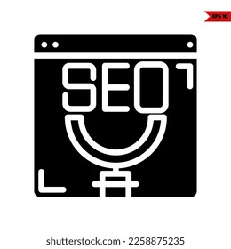 illustration of marketing glyph icon