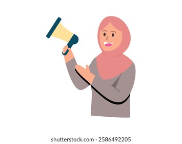 Illustration of an Marketing Promote Character