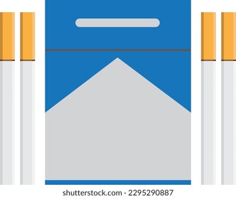 Illustration von Marlboro-Zigaretten-Vorlagenvektoren