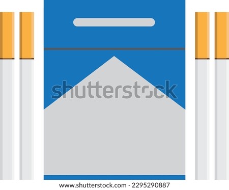 Illustration of Marlboro Cigarettes Template Vector