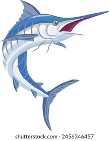 It is an illustration of marlin tuna