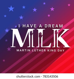 Illustration Of Martin Luther King Day Poster Or Banner Background.