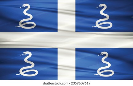 Ilustración de la bandera de Martinica y del vector editable Bandera de Martinica