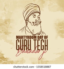 illustration of Martyrdom Day of Guru Tegh Bahadur Sahib