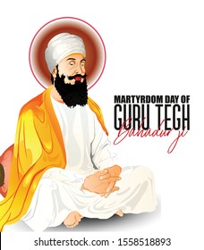 illustration of Martyrdom Day of Guru Tegh Bahadur Sahib