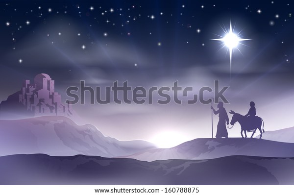 71 Mary Riding Donkey Stock Vectors, Images & Vector Art | Shutterstock