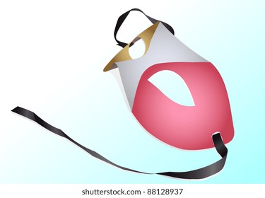 Illustration of a mask for a carnival