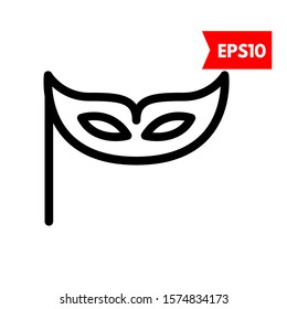 illustration of mask flat icon