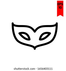 illustration of mask flat icon