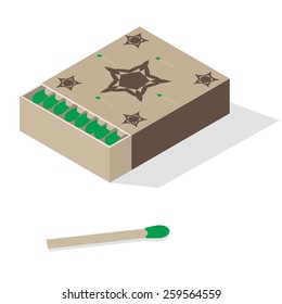 Illustration of matchbox