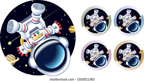 
Illustration material for astronauts. icon