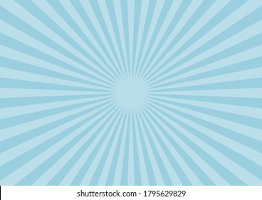 Illustration of material for background of radiation (Light blue). The fulcrum is in the center