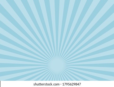 Illustration of material for background of radiation (Light blue). The fulcrum is in the lower center