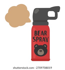 Material de ilustração de repelente de urso 