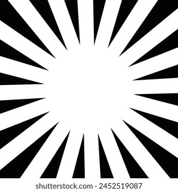 Illustration material of black concentrated lines