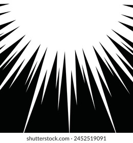 Material de ilustración de líneas negras concentradas