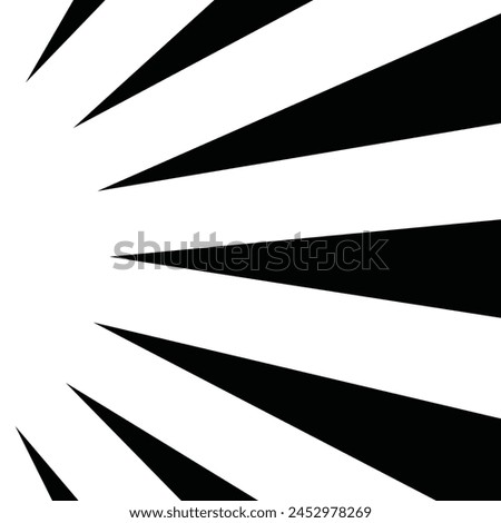 Illustration material of black concentrated lines