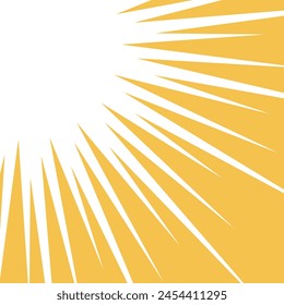 Illustration material of cartoon style saturated lines