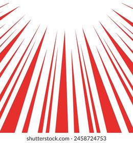Illustration material of cartoon style saturated lines