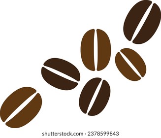 Illustration material of coffee beans