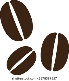 Illustration material of coffee beans