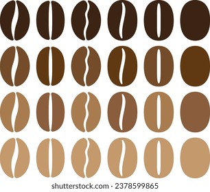 Illustration material of coffee beans