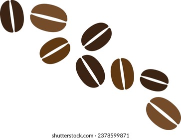 Illustration material of coffee beans