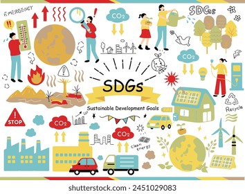 Illustration material collection for SDGs