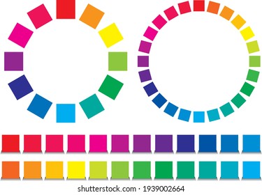 Illustration material of the color chart