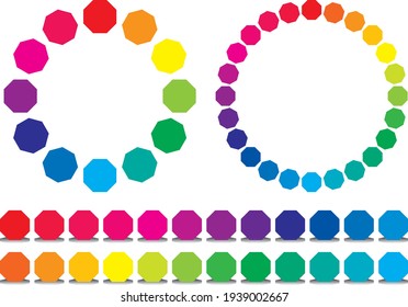Illustrationsmaterial der Farbkarte