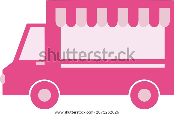 Illustration material\
of covered delivery\
truck