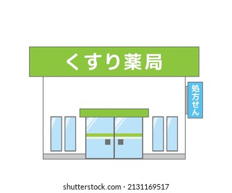 Material de ilustración de la farmacia dispensadora.