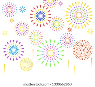 Illustration material of fireworks