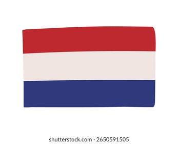 Material de ilustración de la bandera de los Países Bajos