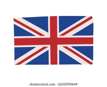 Illustration material of the flag of the United Kingdom