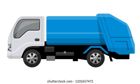 Illustration material: Garbage truck