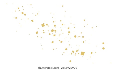 Illustration material of gold leaf or golden confetti