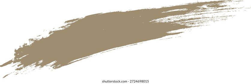 Illustration material of gold lines drawn with a brush