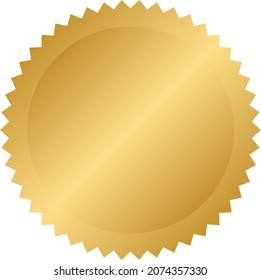 Illustration material of gold medal and ribbon that can be used for advertising etc.