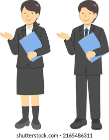 Illustration material to guide : Vector