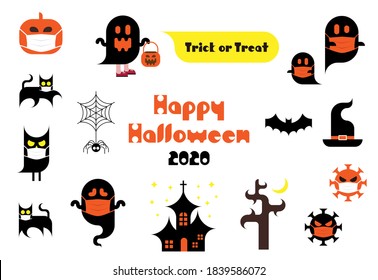 Material de ilustración para Halloween 2020