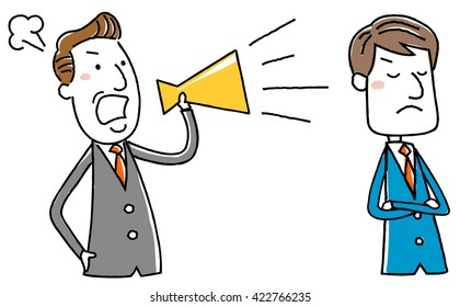 Illustration material: ignore businessman instruction
